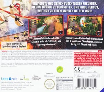 Disney Planes - Fire & Rescue (Europe) (En,Fr,De,Es,It) box cover back